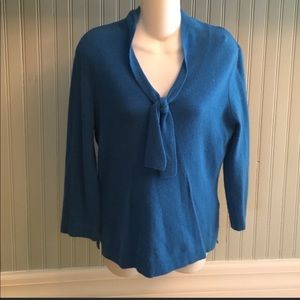 Jones Wear Blue Cashmere Sweater